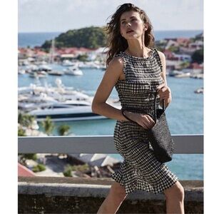 NWT Dôen Rosella dress in Noir Greta Gingham